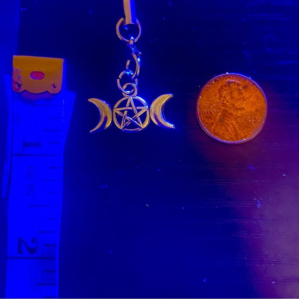 - triple moon goddess necklace & crystal gift surprise - Picture 5 of 6